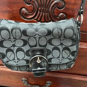 Coach crossbody black bag